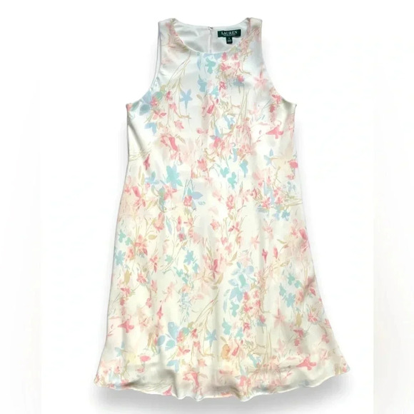 Lauren Ralph Lauren Pastel Floral Sleeveless Shift Dress - Picture 1 of 4